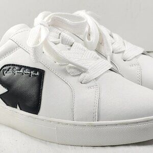 Kate Spade New York Shoes Womens Size 9.5 White Leather Charli Mule Lace Sneaker